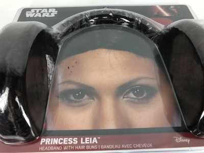Princess Leia Hair Buns Headband Disney Star Wars Rubies Costume