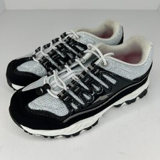 Avia Girls GMAI40ES100 Black Elevate Retro Lace Up Fabric Size 1 Athletic Shoes