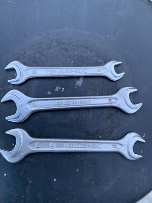 Mercedes Benz  Used Open End Wrenches Size (2)-14/17 Heyco and 11/13 Unior #895