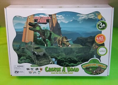Dino Track Park Create A Road Playset with 142 Track Piece (New in box)
