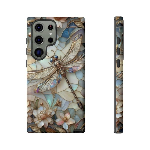 Luna Dragonfly Phone Case, Mother of Pearl Effect Phone Cover | X96 - 第 223/266 張圖片