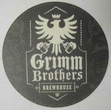 GRIMM BROTHERS BREWHOUSE Beer COASTER, Mat with an EAGLE Loveland, COLORADO 2010