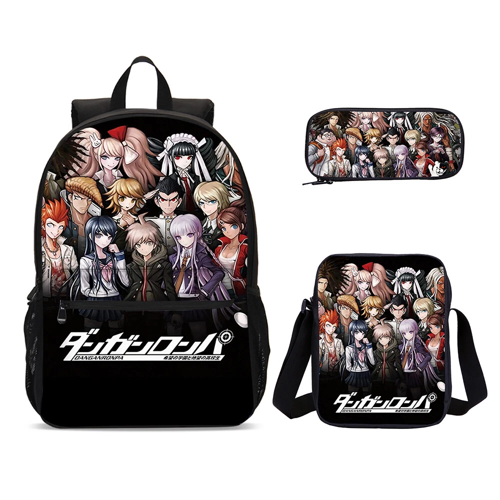 Apehuyuan Danganronpa Anime Backpack Set, Back to School Gift for Kid