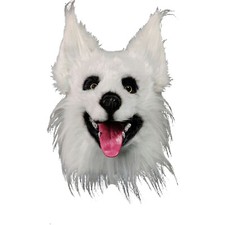 Dog Head Mask,Full Head Puppy Dog Headgear,Furry Puppy Mask Costume