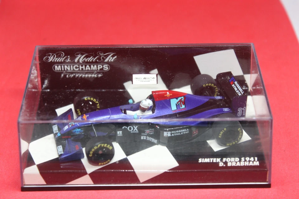 1/43 Simtek Ford S941 (1994) - #31 D. Brabham - MINICHAMPS - Immagine 2 di 3
