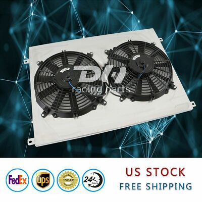 For 1966-1979 Ford F100 F150 F250 F350 Bronco Custom V8 Radiator Shroud + Fan