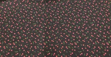 MICHAEL MILLER - KISS THE COOK- TINY CHERRIES #CX9760-BLACK- BY THE YARD