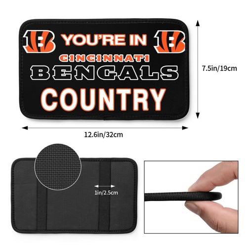 New Cincinnati Bengals Car Armrest Cushion Auto Handrail Box Cover ,fans Gift - Picture 11 of 16