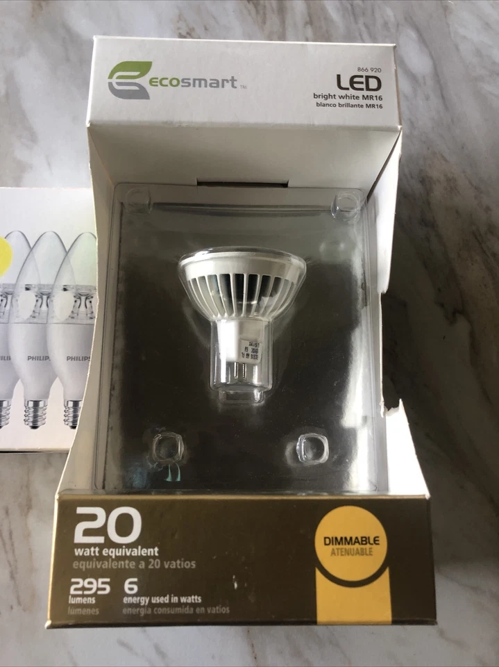 Light Bulb Lot. LED,halogen. MR 16,decorative  - Image 2 of 4