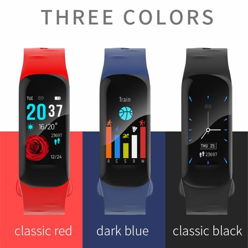 Waterproof Sport Wrist Watch Smart Bracelet With Health Monitor For Android iOS - Afbeelding 1 van 13