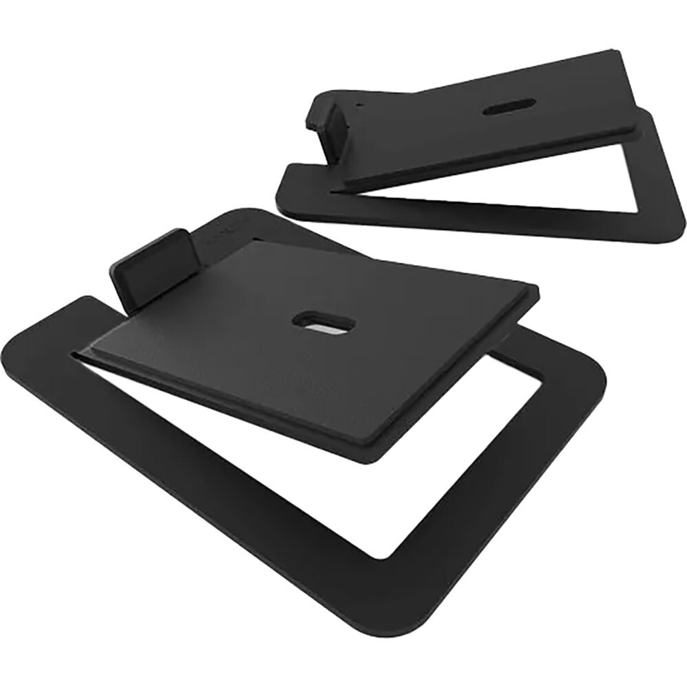 Kanto S6 Desktop Speaker Stands Black Desk Pair Large Bookshelf Tilt-Up Angle