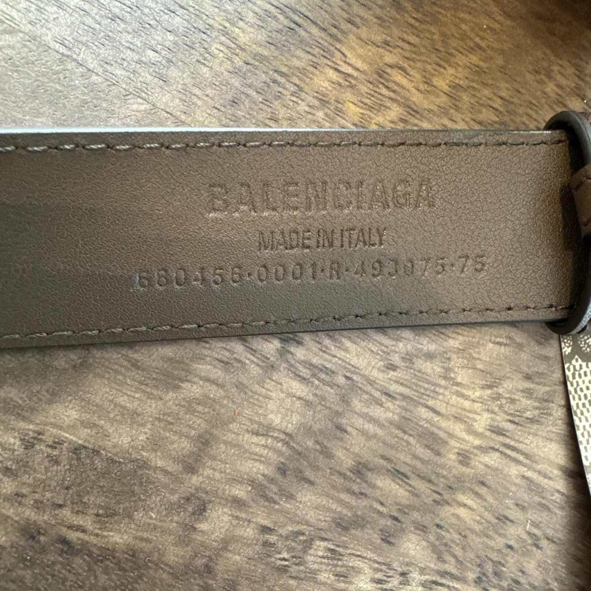 BALENCIAGA × GUCCI Belt 75cm BRW Total Pattern Women