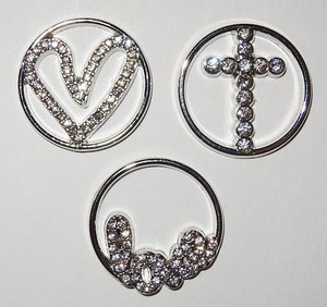 Details About Love Heart Cross Window Plate Yes Works Origami Owl Living Locket