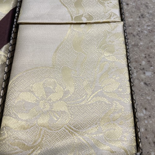 Vintage Liddell’s Ireland 1 Rayon Tablecloth 52x52~ 4 Napkins 14x14 New Yellow - Picture 6 of 6