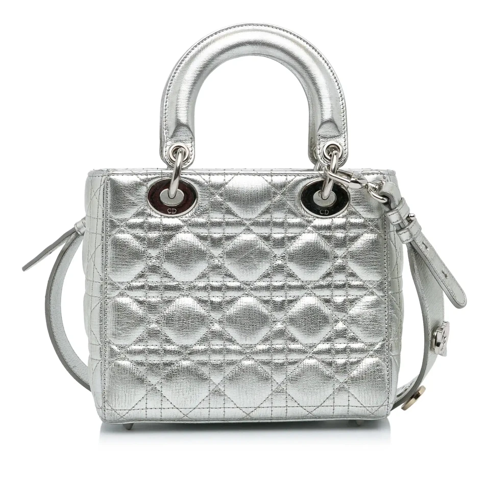 Dior Small Calfskin Cannage My ABCDior Lady Dior Top Handle Shoulder Bag - Image 3 of 4