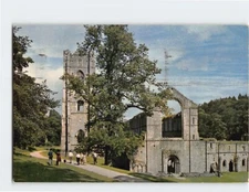 Postcard Fountains Abbey, Ripon, England