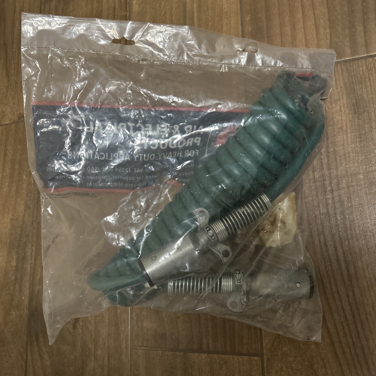 OTR FleetPride OTRA155CE 15' 7 Way ABS Coiled Cable Green 414217180