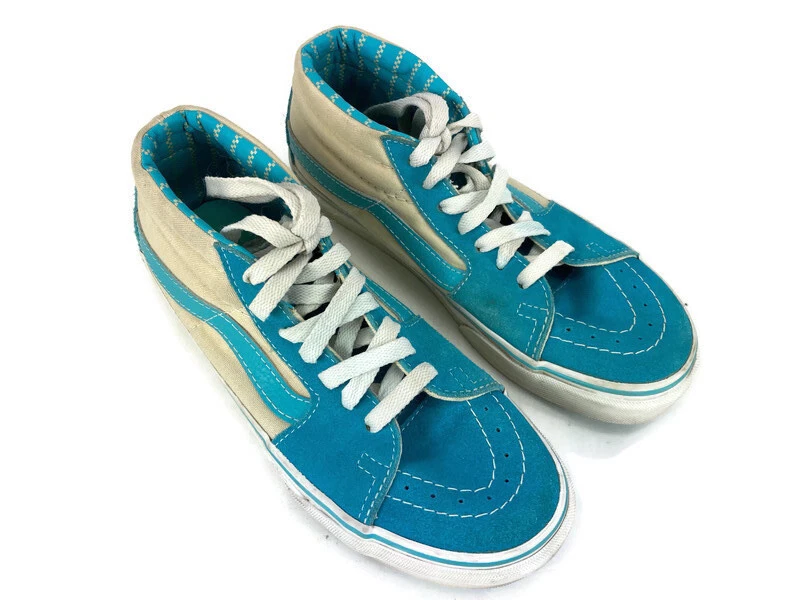 Turquoise high top vans cheap
