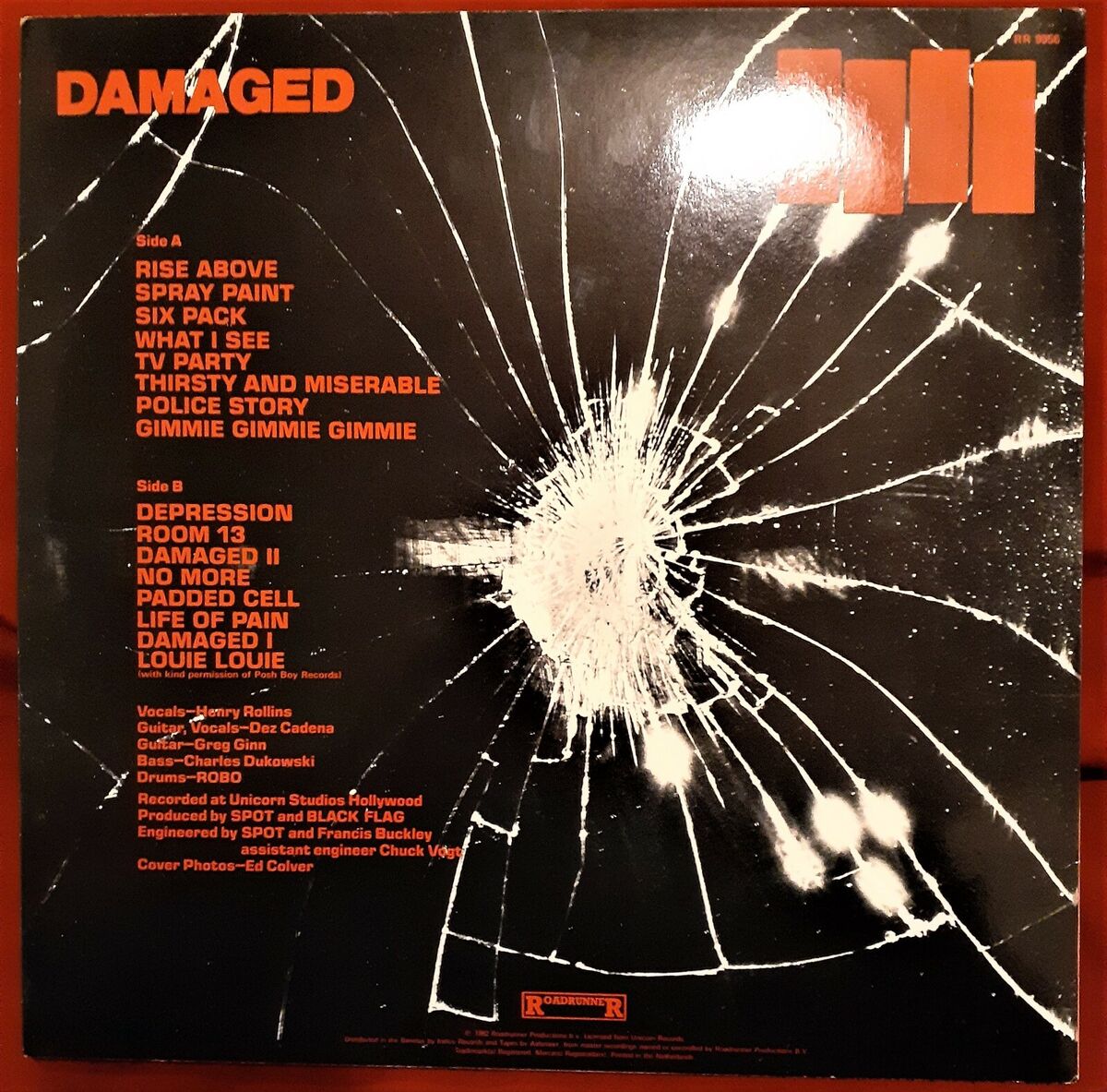 Black Flag - Damaged {1981} (LP Reissue 1982) Netherlands Black Flag - Damaged {1981} (LP Reissue 1982) Netherlands