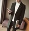 thumbnail 20  - Men Lapel Woolen Trench Coat Slim Casual Single-breasted Business Jacket Outwear