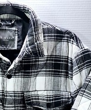 Camisas Primark Faux Gamuza Shacket Mujer Negras Mujer Camisa