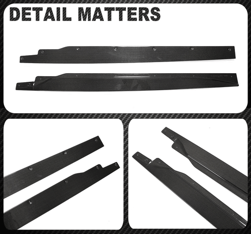 2 uds faldones laterales de carbono accesorios alerón faldones laterales se adapta a BMW i3 2014-2020 - Imagen 12 de 13