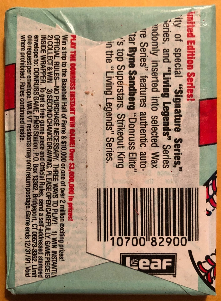1991 年 Donruss 棒球卡蜡包 Darryl Hamilton Brewers 正面展示 — 第 2/2 张图片