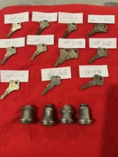 Attention Locksmiths Lot - ILCO  “ NP” & “VH”Jukebox Keys & Locks See Pictures