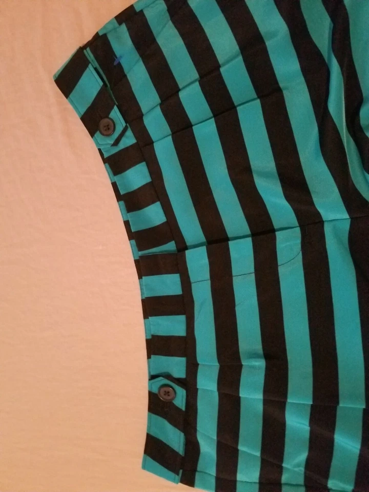 Pantalones cortos para mujer Ann Taylor 6 azul negro Foto 3 de 4