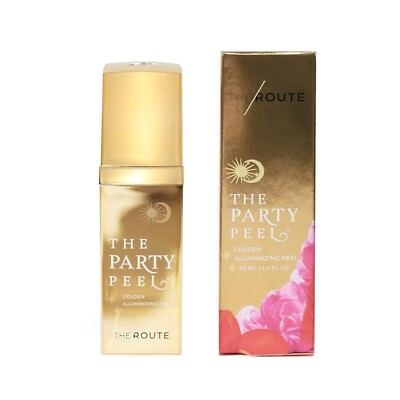 THE ROUTE The Party Peel: Golden Illuminizing Peel, 1 Fl Oz/30 ml **Authentic**
