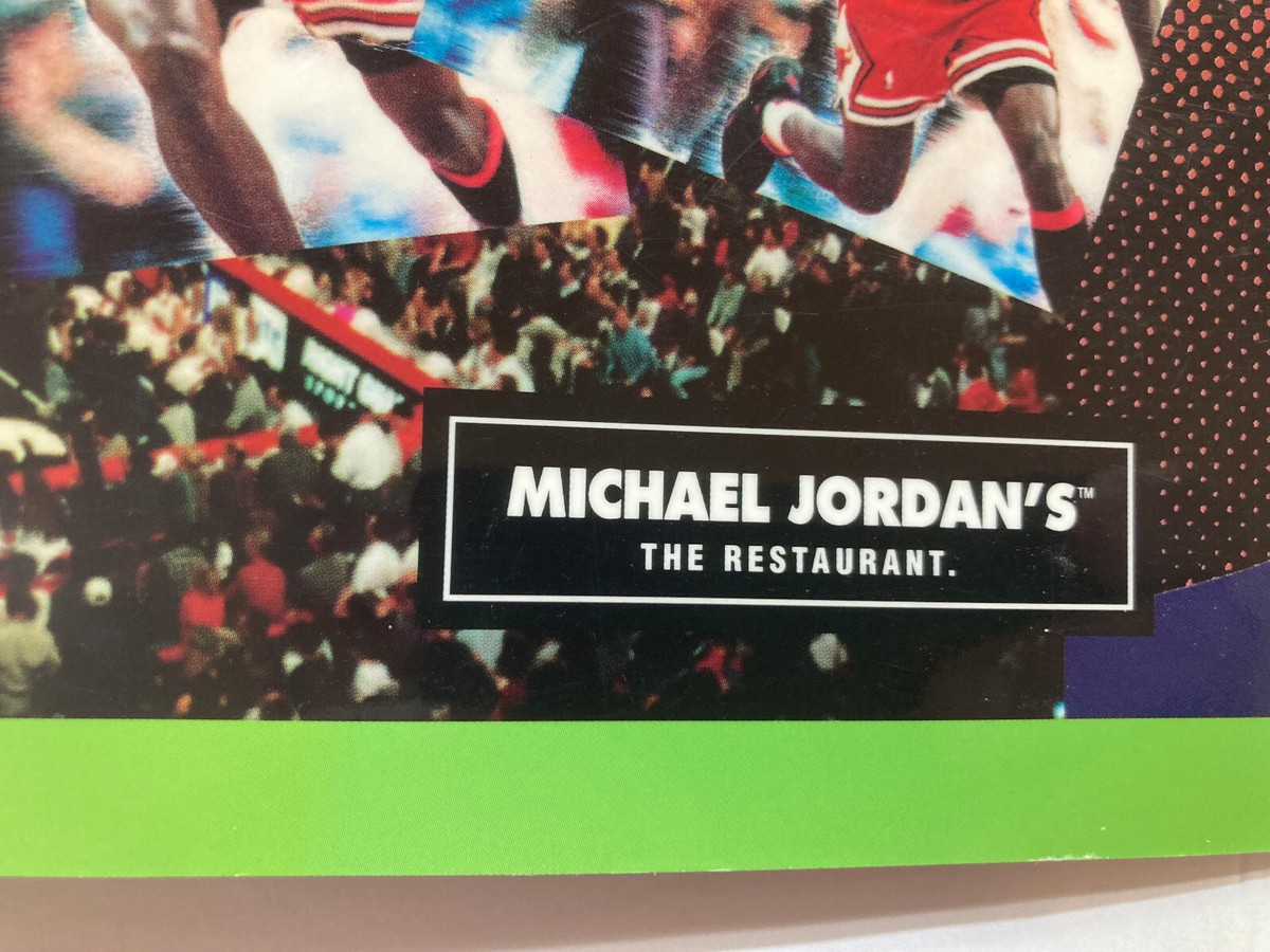 SIGNED - Michael Jordan Chicago Restaurant Laminated 10 x 15