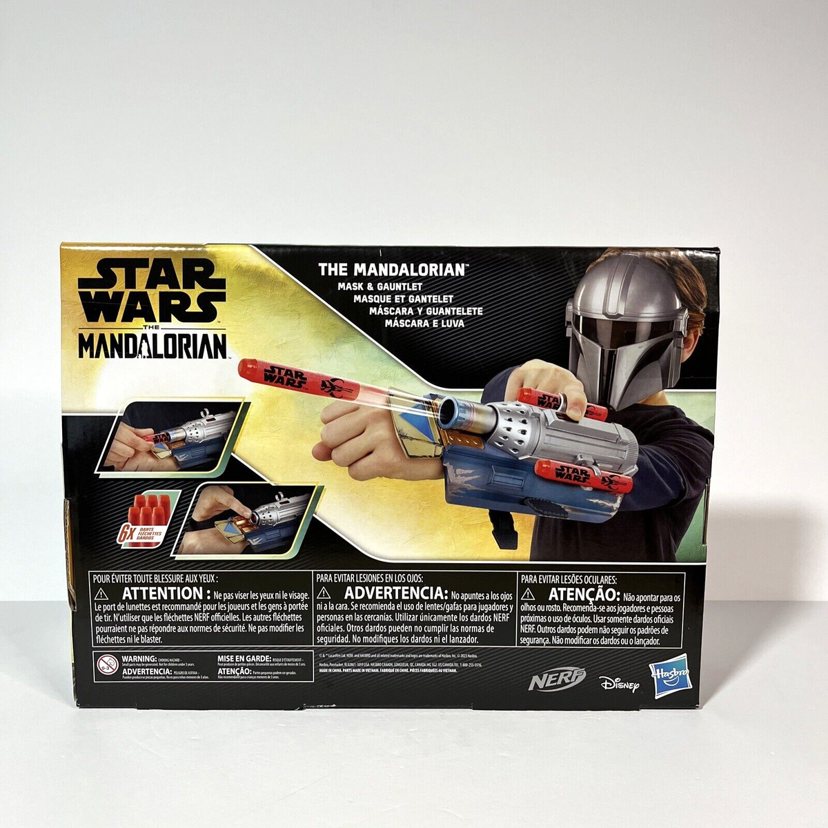 Nerf Star Wars The Mandalorian Mask & Gauntlet Combo Hasbro Disney