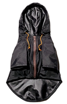 Wag Wear L76730 Black Nylon Rainbreaker Size 12