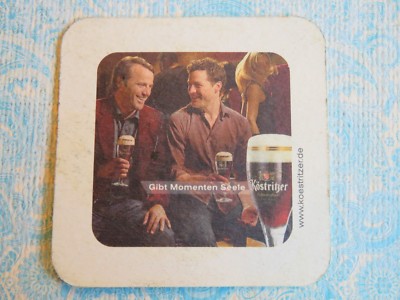 Beer Brewery Pub Coaster ~ Brauerei KOSTRITZER Schwarzbier Since 1543 ~ GERMANY