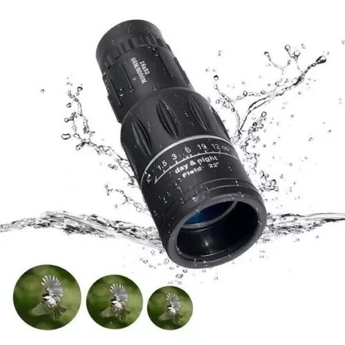 Mini 16x52 HD Waterproof Monocular Telescope Life Outdoor Hunting Camping Hiking - Image 2 of 4