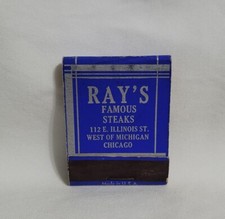 Vintage Matchbook Cover Ray's Restaurant Chicago Illinois Advertising