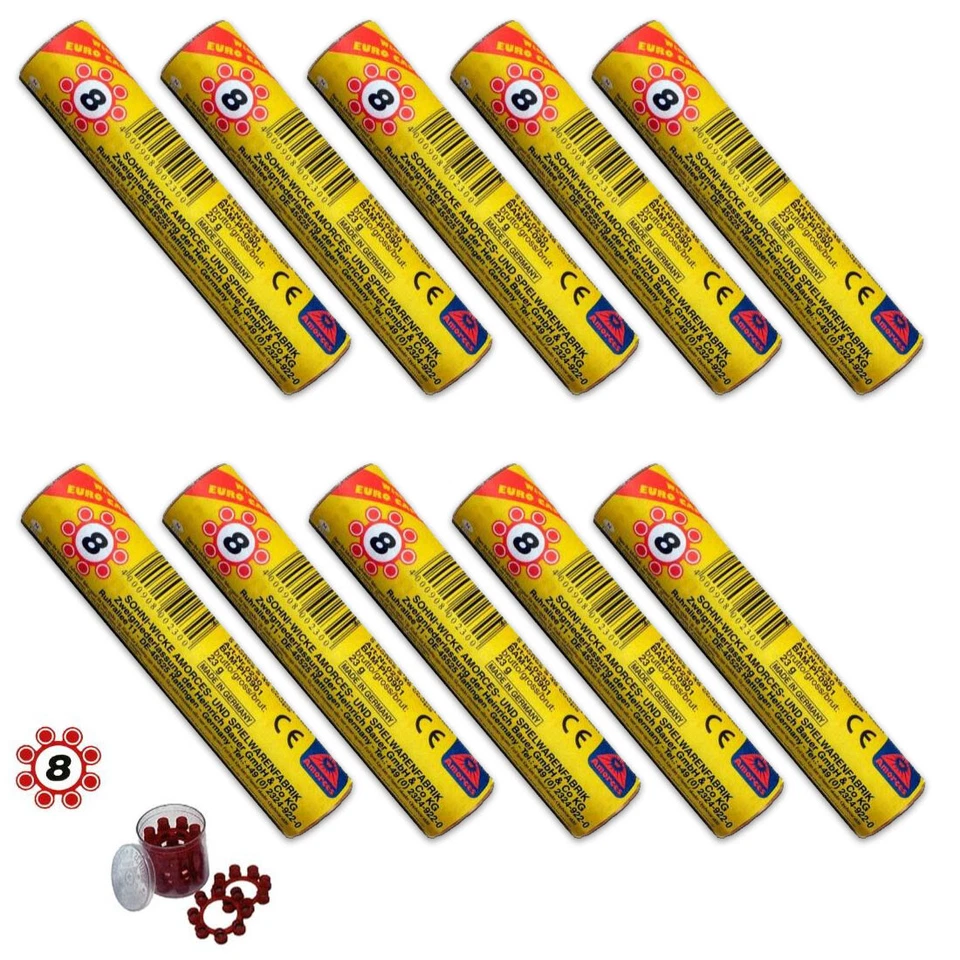 Sohni Wicke 8er Ringe 2400 Schuss Munition Ringamorces für Kinderpistole neu