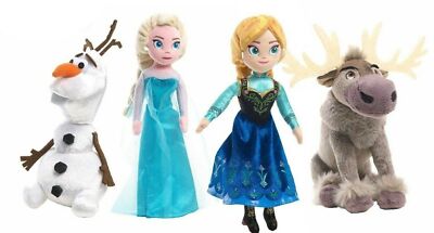 Disney Frozen Bambola Olaf Disney Frozen Plush Set Elsa Anna Olaf