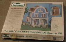 Vintage Greenleaf WILLOWCREST Wooden Dollhouse Kit in Box