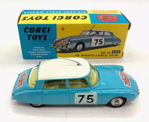 323 Réédition Citroen DS 19 Monte Carlo 1965 #75 au 1/47 CORGI COCCD54321021 - Imagen 2 de 5