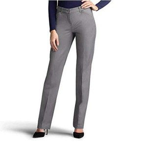 pant flex motion leg straight regular lee gray