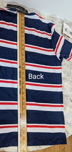 MEN'S T-SHIRT BRAVE SOUL LONDON Brand. RED/WHITE/BLUE. Sz M. ALL TIME CLASSIC. - Picture 4 of 7