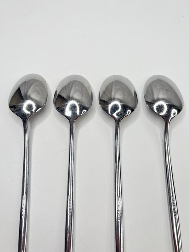 Cambridge Stainless Flatware Lot of 4 Place/Oval Soup Spoon Gaze? Slender Handle - Picture 9 of 12