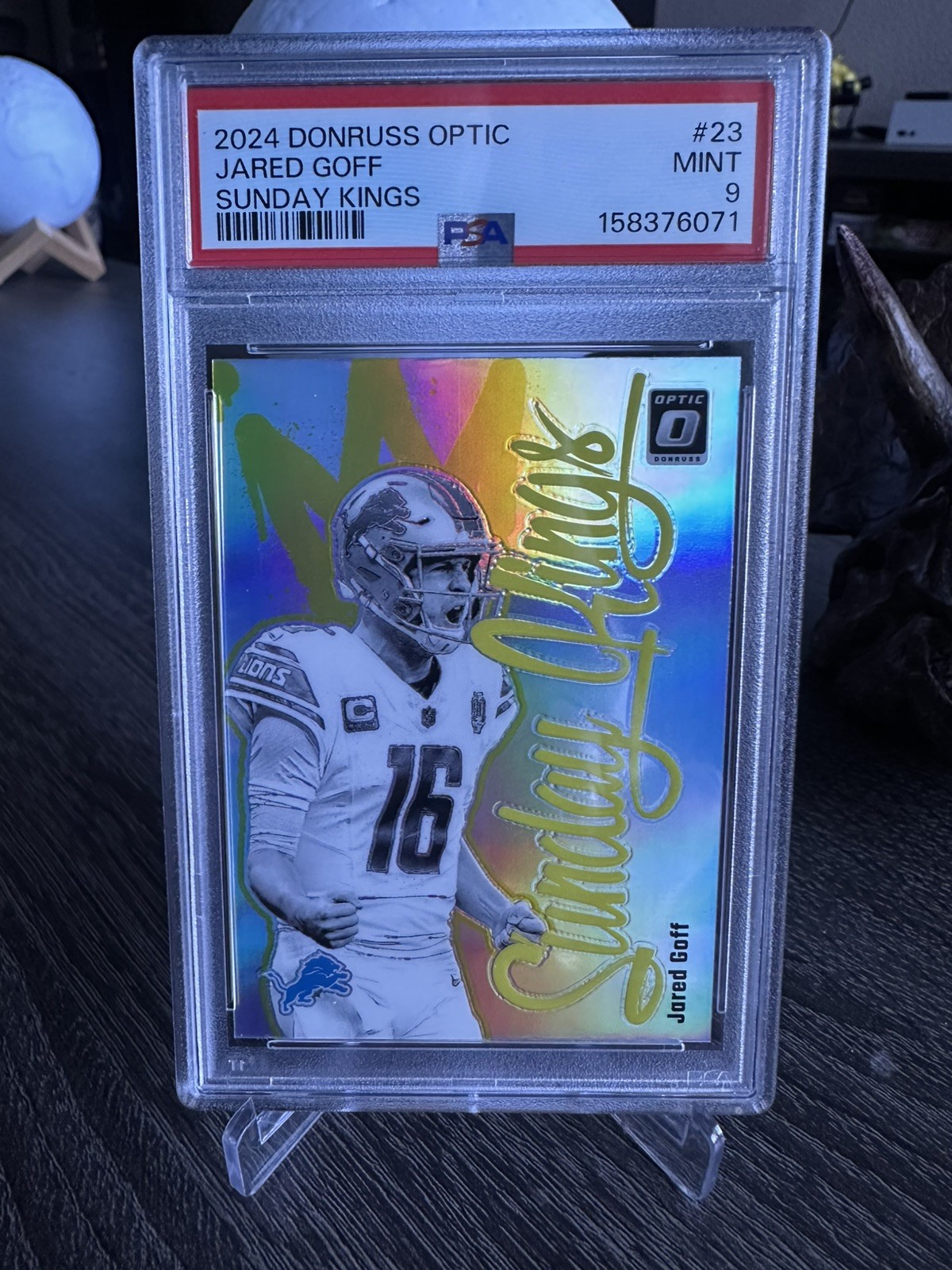 2024 Panini Donruss Optic - Sunday Kings Jared Goff PSA 9 #23🔥🔥