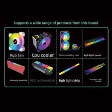 ARGB Fan Hub for Desktop PC with 6-pin Fan Slots and 2x 4-pin LED Ports