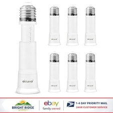 Adjustable E26 Light Socket Extender for Improved Bulb Positioning, 6 Count