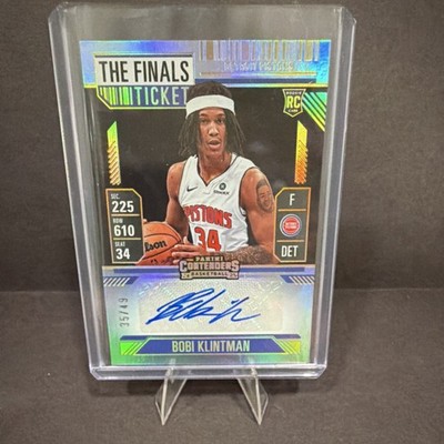 Panini Mosaic 2024-25 Bobi Klintman Rookie Auto Blue Prizm /49 Pistons