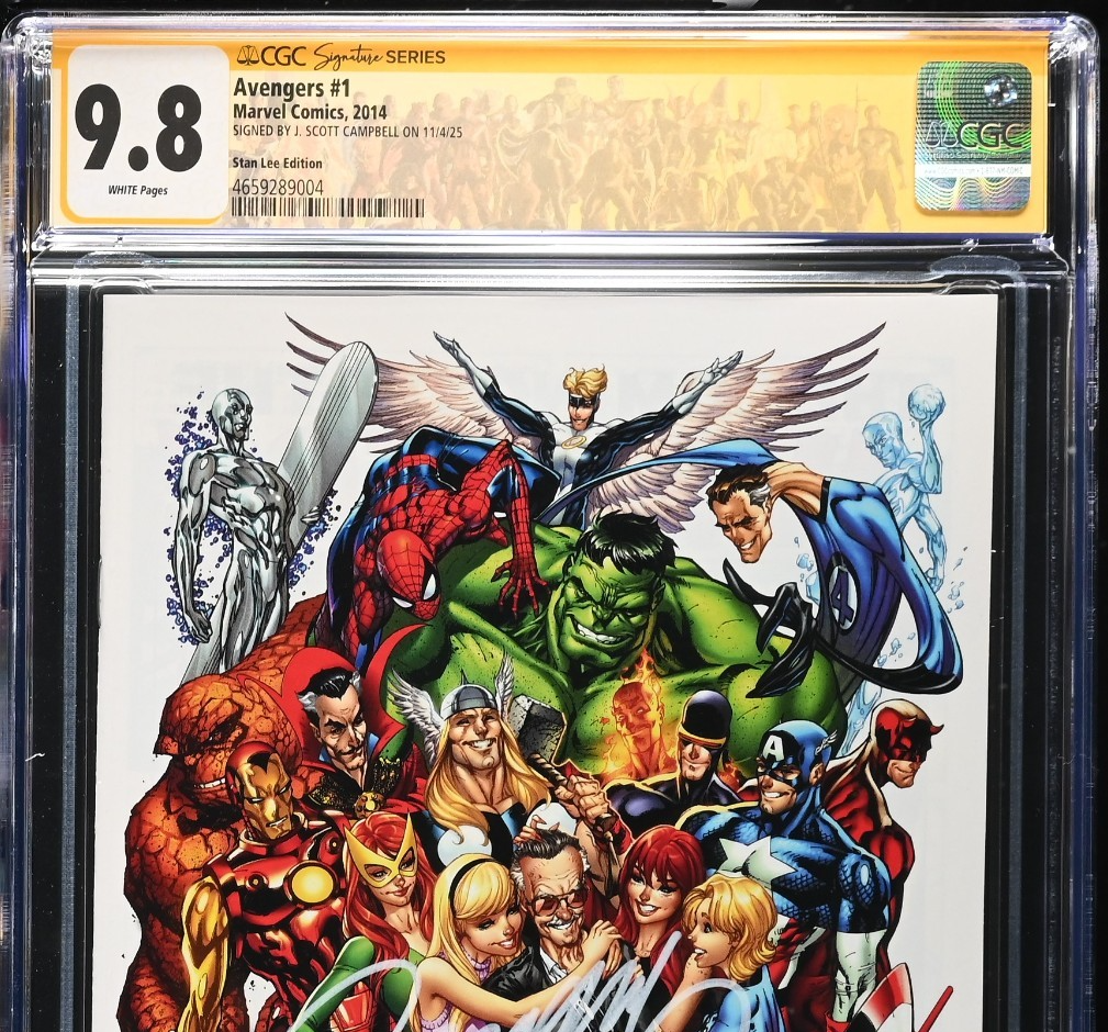 Avengers #1 Stan Lee Virgin Variant CGC 9.8 SS MT SIGNED J. SCOTT