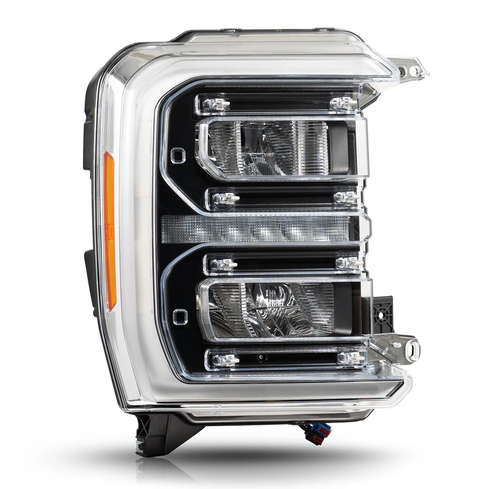 Conjunto de faros LED Super Duty para Ford F-250 F-350 2024 2023 con bombilla lado derecho Foto 2 de 4