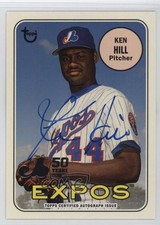2019 Topps Archives 50th Anniversary of the Montreal Expos Ken Hill Auto 1f1